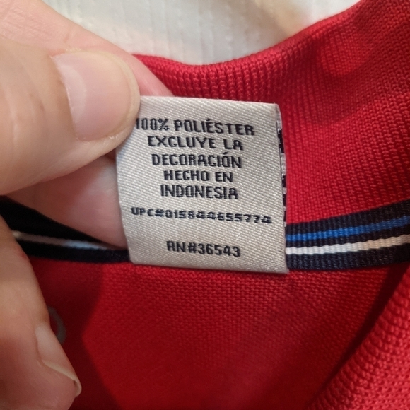 Izod Men's Red Short Sleeve Polo Shirt Size XXL - Picture 2 of 6